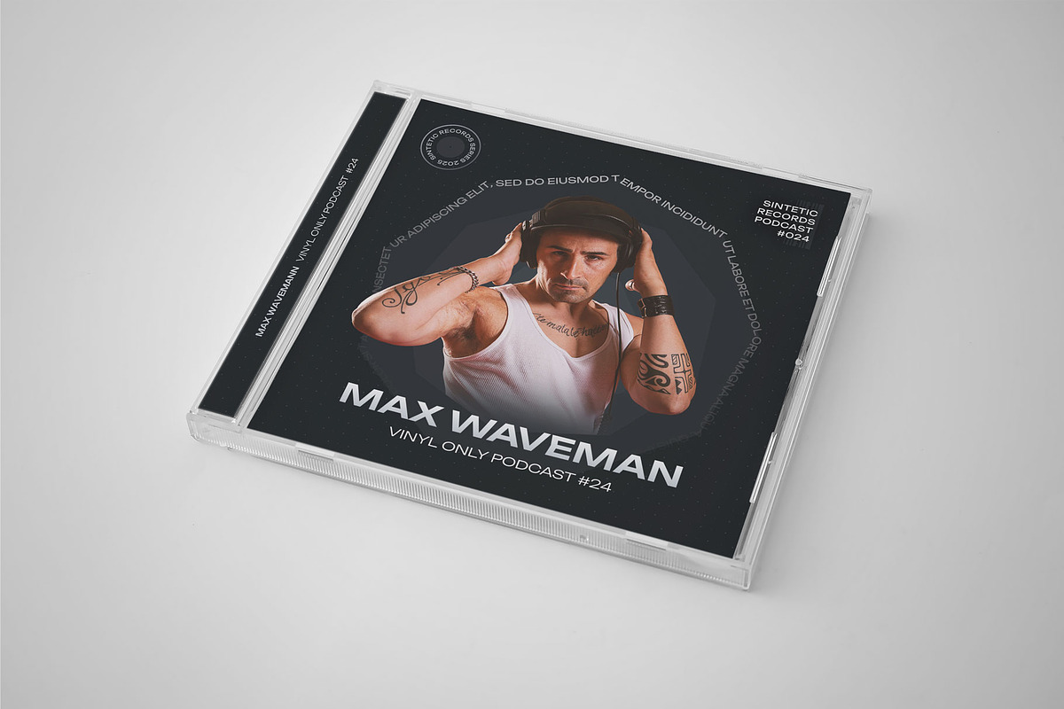 DJ Mixtape Podcast CD Cover Artwork, a Print Template by vinyljunkie (Photo 4 of 5)