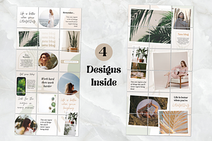 Instagram Puzzle Template Bundle