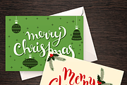 5 Merry Christmas Cards & Lettering, a Card Template by Anne Elster Design (Thumbnail 2 of 3)