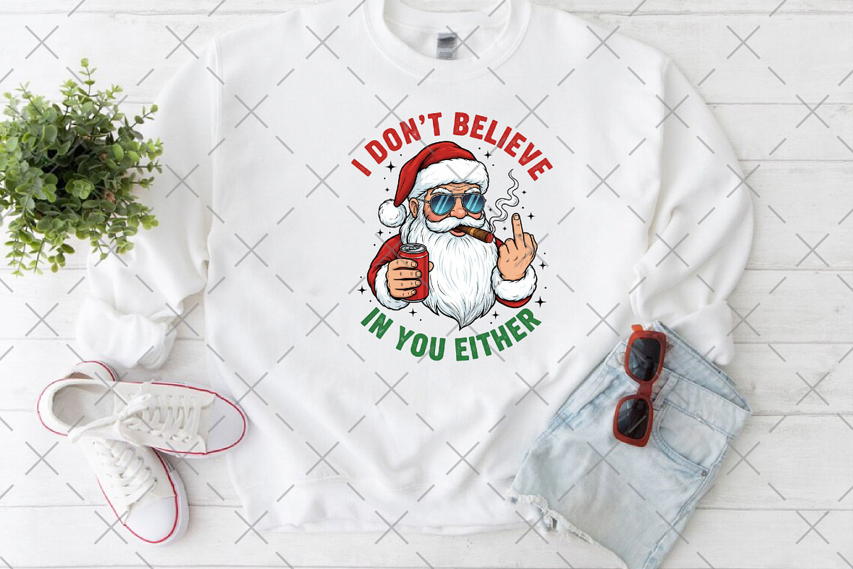 Funny Santa Claus png, an Illustration by Craft Nest (Photo 4 of 6)