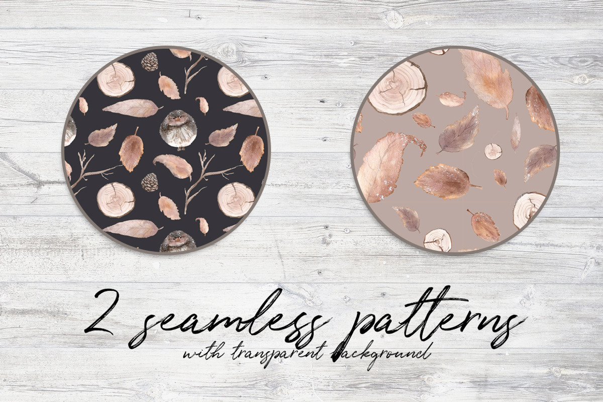 First snow Watercolor Clipart Set, an Object Illustration by Sha1nee (Photo 3 of 5)