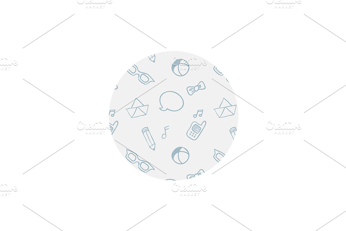 Seamless Doodle Pattern preview 2