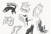 Funny Cats Line Art Bundle, an Illustration by Anastasiya Klempach (Thumbnail 7 of 19)