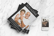 Cover Magazine with Phone Mockup, an Advertising Mockup by Se٧enStudio (Thumbnail 3 of 3)