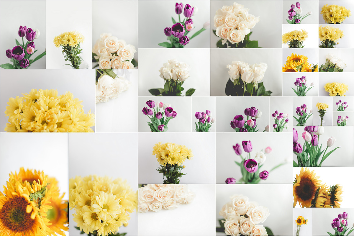 Floral - Flowers on White Photo Pack, a Background Graphic by Fox & Bear (Photo 2 of 5)