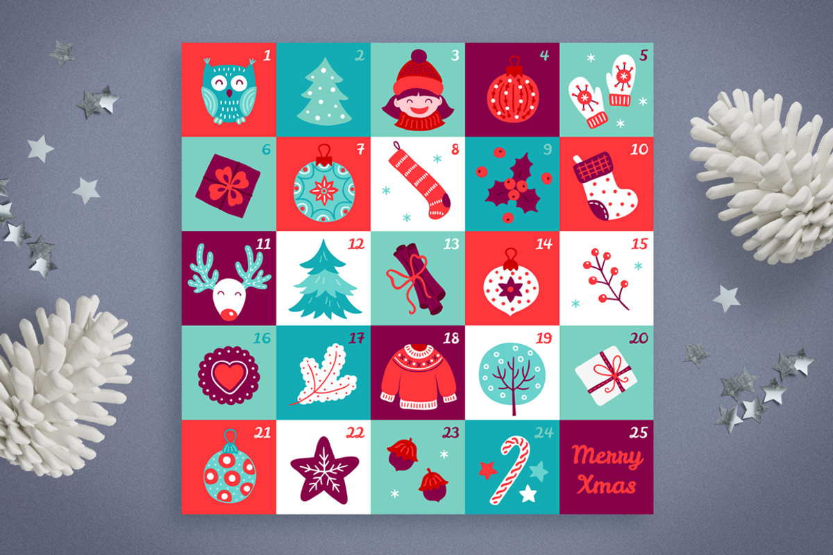 Christmas Advent Calendar, an Icon by miumiu