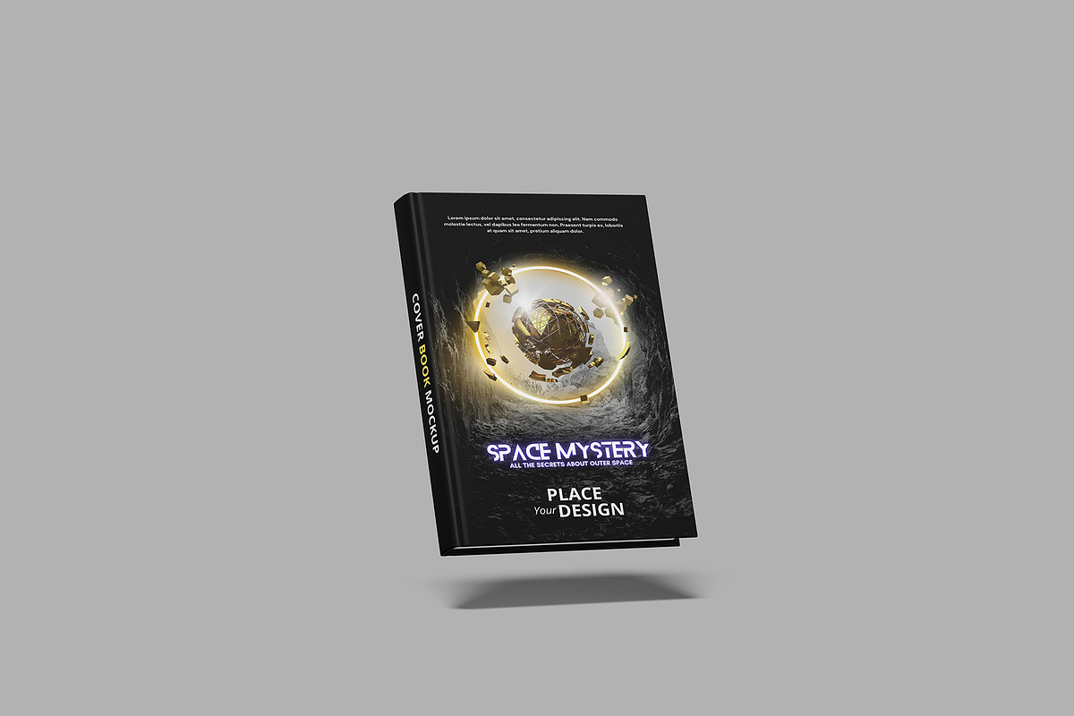 Realistic Premium Cover Book Mockup, a Books & Magazine Mockup by ...