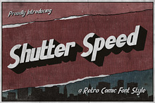 Shutter Speed - Retro Comic Font