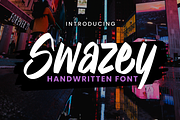 Swazey Playful Handwritten Font, a Handwritten Font by Graphue (Thumbnail 1 of 9)