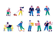 Cartoon people vector bundle, a Person Illustration by Vector_Art (Thumbnail 6 of 15)