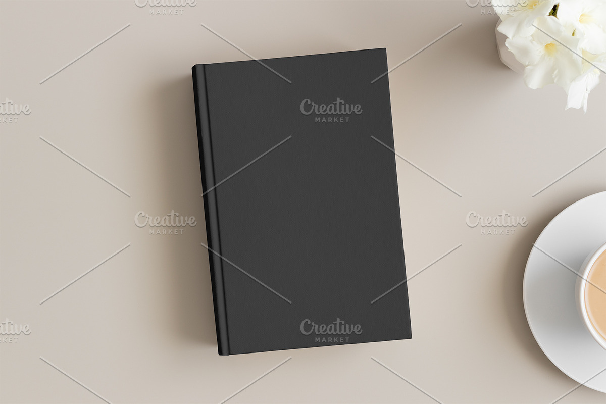 Book Cover Mockup, PSD, a Print Template by Snoflinga (Photo 3 of 5)