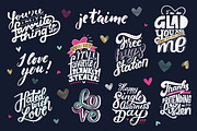 Love lettering | Valentine's Cards, a Graphic by Alexandra Deus (Thumbnail 2 of 5)