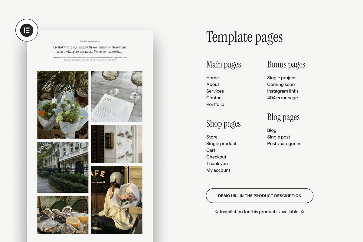 Fleur Wordpress Template preview 4