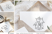 Antique Vintage Monogram Initial W, an Object Graphic by Antique Monograms (Thumbnail 2 of 4)