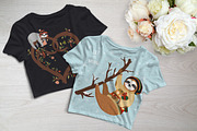 Cute Sloths Prints & Patterns, an Animal Illustration by Dasha_D (Thumbnail 7 of 13)