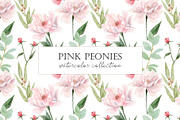 Watercolor Peony. Pink peonies., a Decorative Illustration by Slastick (Thumbnail 11 of 11)