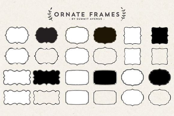 Ornate Decorative frames preview 6