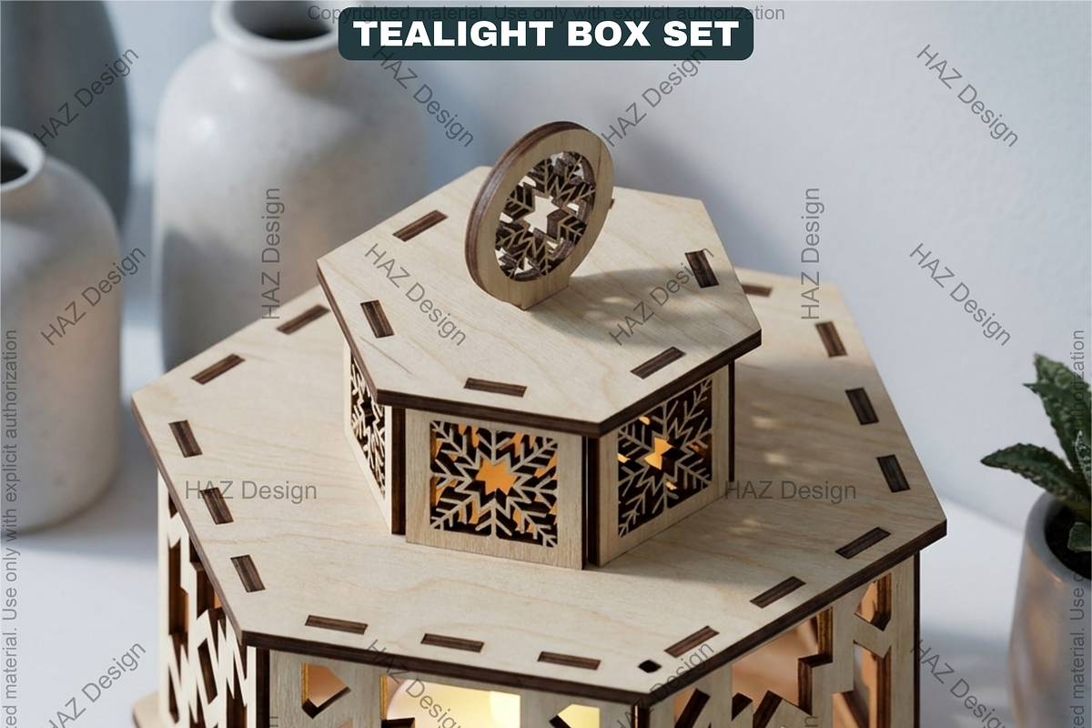 Christmas Candle Holder with Lid, a Graphic by AtacanDigital (Photo 14 of 16)