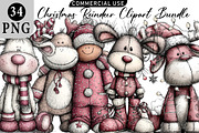 Christmas Reindeer Clipart, an Illustration by Daily.Designs (Thumbnail 1 of 5)