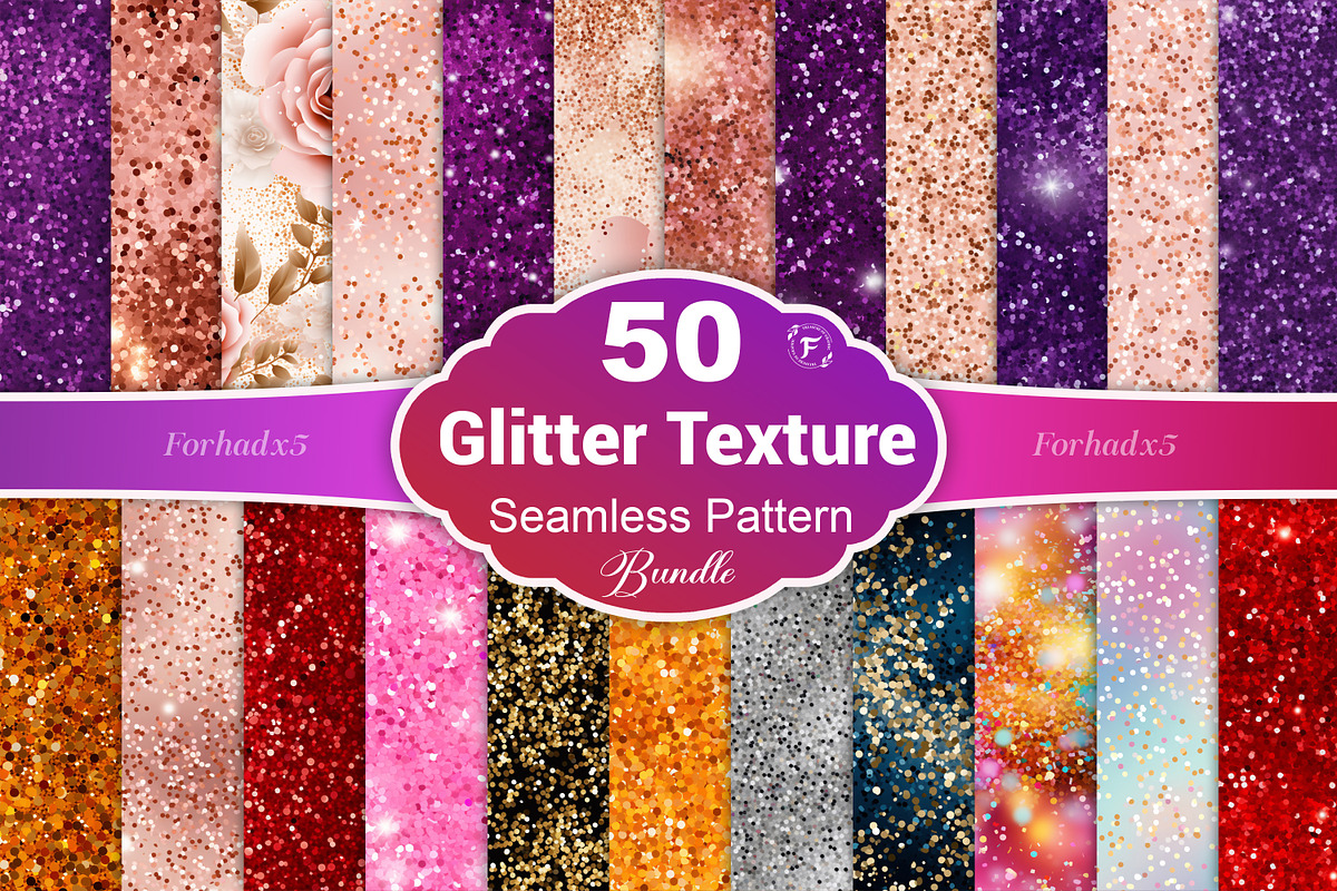 Glitter Seamless Pattern, a Pattern Graphic by Forhadx5 (Photo 1 of 12)