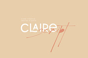 Claire Claire, a Script Font by vuuuds (Thumbnail 1 of 7)