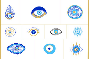 Evil Eye Illustrations Patterns