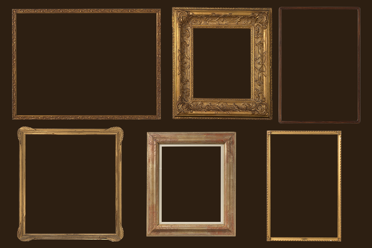 Renaissance Golden Frames Cliparts, an Object Graphic by Lilithcollageart (Photo 14 of 14)