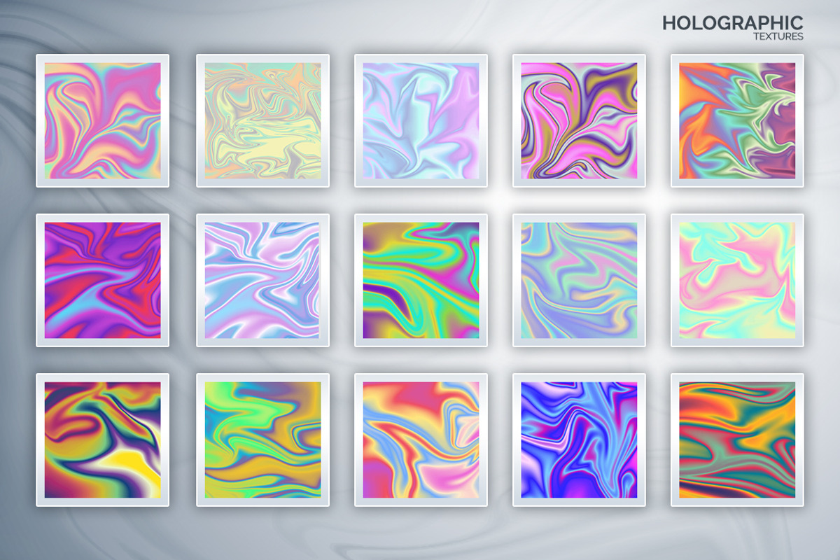 60 Vibrant & Holographic Textures, a Texture Graphic by VitalexStudio (Photo 8 of 10)