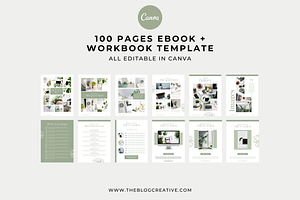 Aurora, Workbook Canva Template