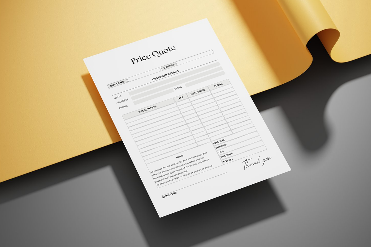 Small Business Order Forms Bundle preview 3