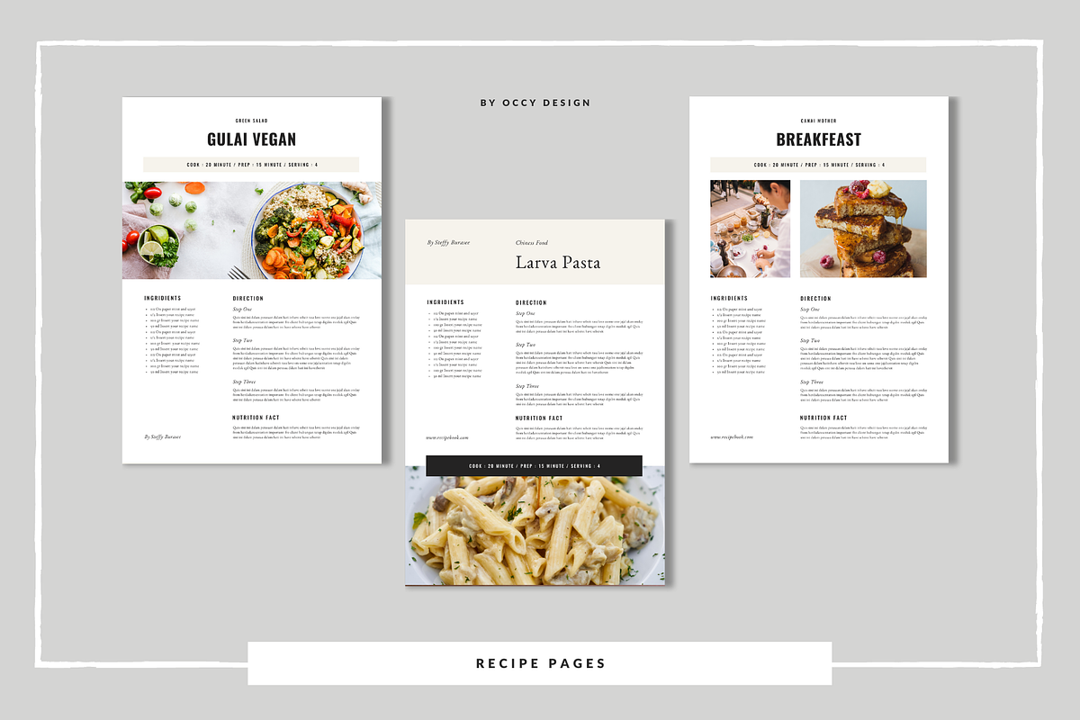 Canva Recipe Book / Cookbook, a Brochure Template by Occy Design (Photo 5 of 12)