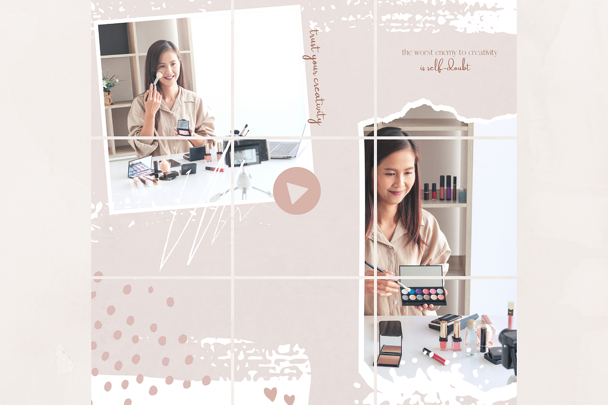 Instagram Puzzle - CANVA Template, a Social Media Template by Tegefeldt ...