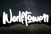 Walftower - Bold Handwritten Font, a Script Font by Arendxstudio (Thumbnail 1 of 9)