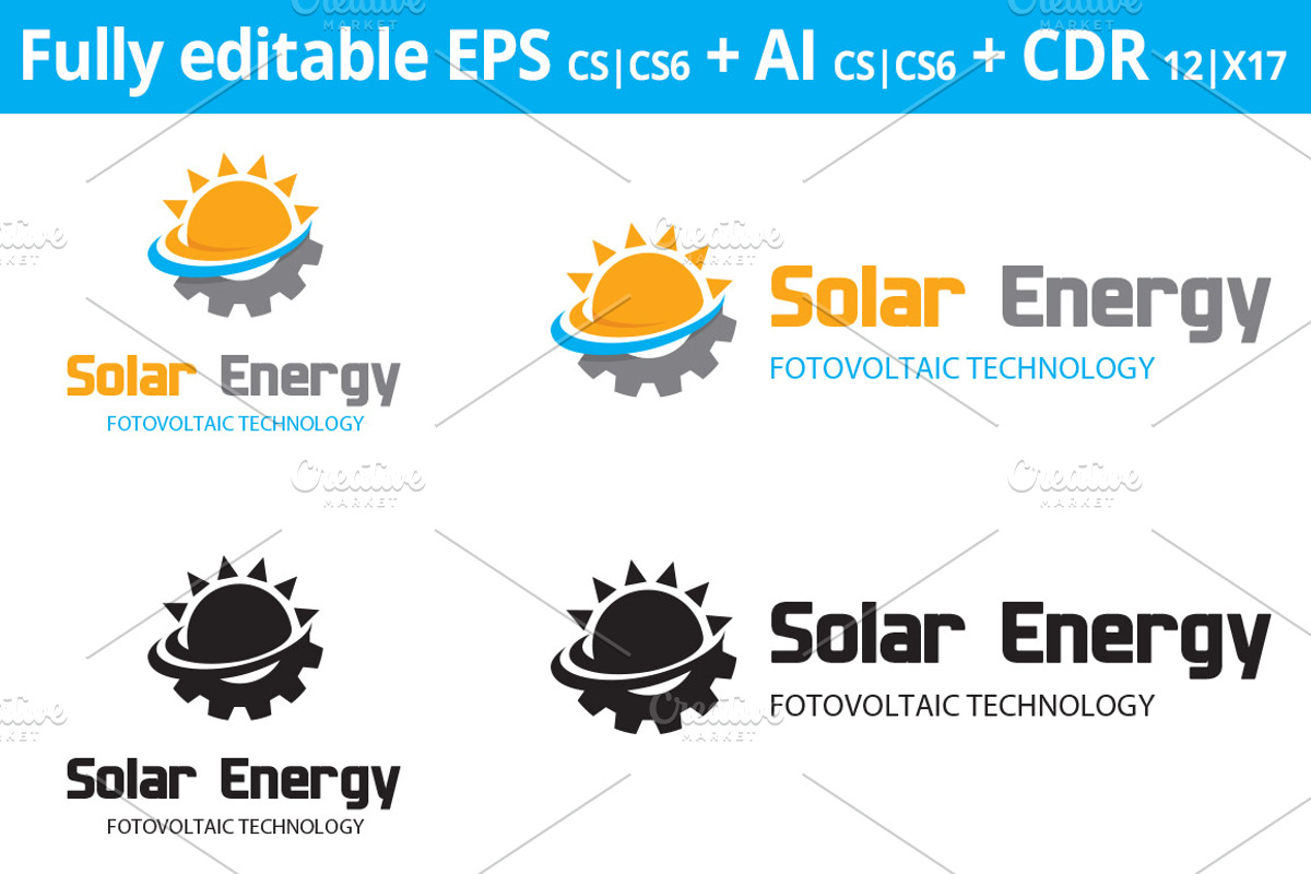 Solar Energy Logo, a Branding & Logo Template by Designoo (Photo 5 of 6)