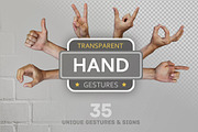 Hand Signs & Gestures, a Device Mockup by h3design (Thumbnail 1 of 7)