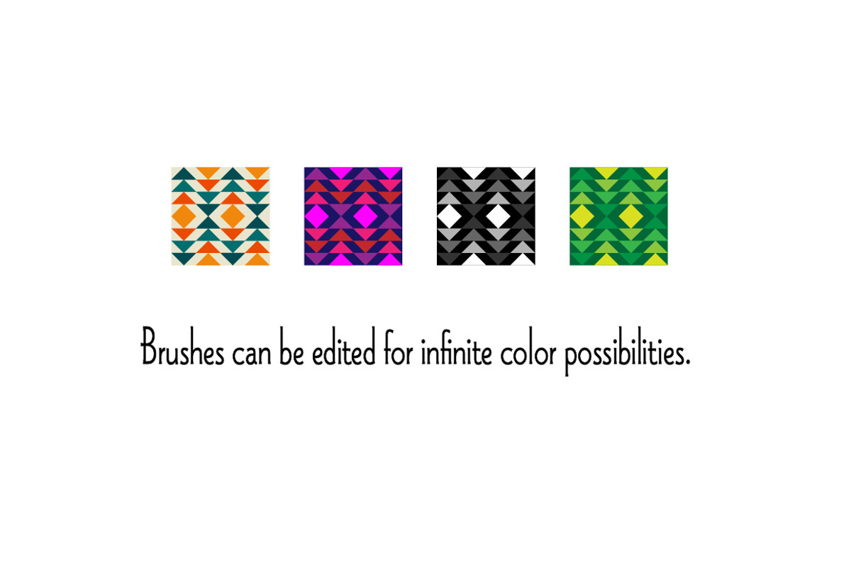 Orange & Blue Southwestern Borders, a Brush Add-On by Melissa Held Designs (Photo 3 of 3)