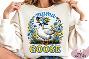 Floral Mama Goose Png, an Illustration by Daily.Designs (Thumbnail 5 of 5)