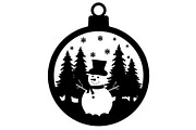 Christmas Laser Cut Ornament Bundle, a Graphic by Designer_Momina (Thumbnail 14 of 16)