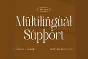 Reglica - Modern Elegant Luxury, a Serif Font by Qweera Studio (Thumbnail 10 of 12)