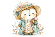 Prompt Autumn Owl Sublimation, a Seasonal Illustration by Creative design (Thumbnail 3 of 7)