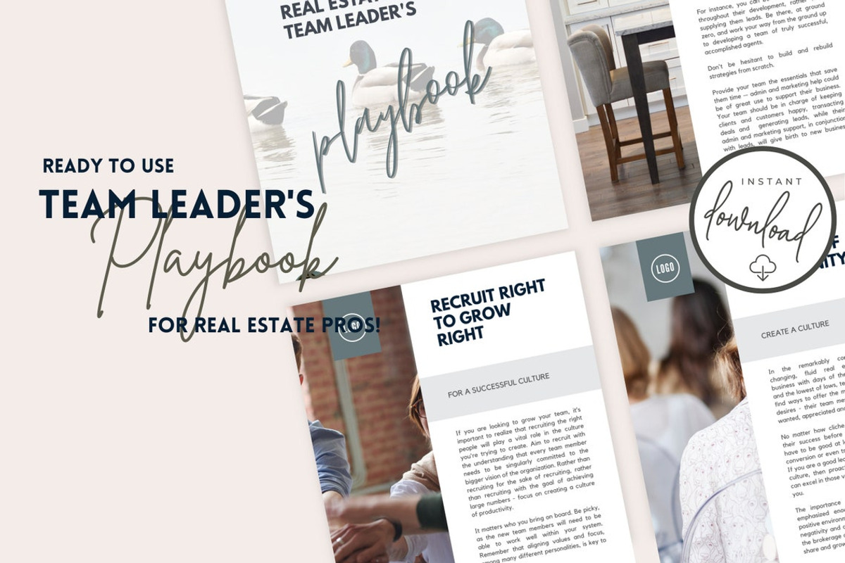 Team Leader's Playbook Guide How-To, a Flyer Template by RealEstateDreams (Photo 2 of 4)