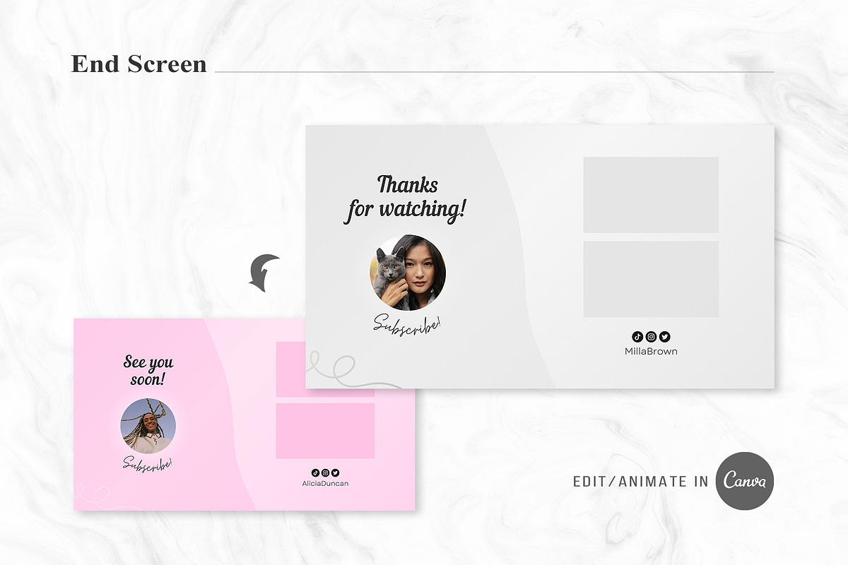 YouTube Channel Branding Kit | Canva, a Social Media Template by OniriqveDesigns (Photo 7 of 10)