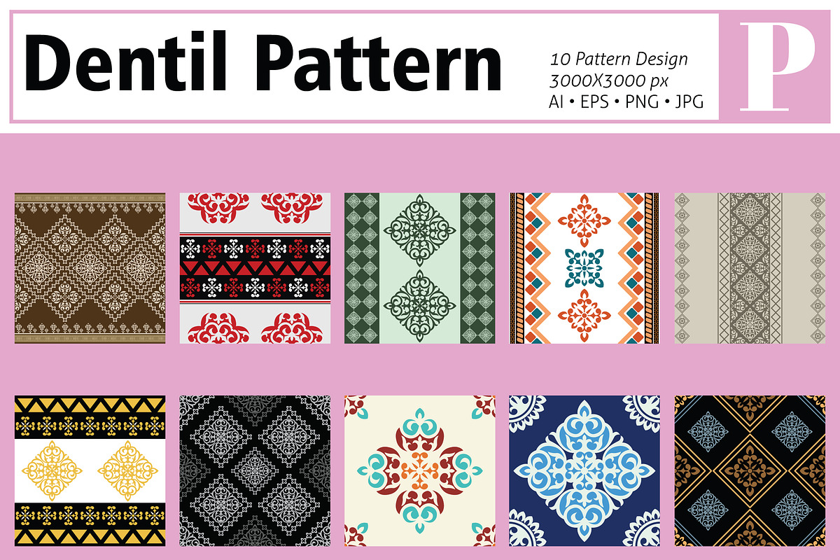 Dentil Pattern, a Pattern Graphic by MSG Studio (Photo 1 of 11)