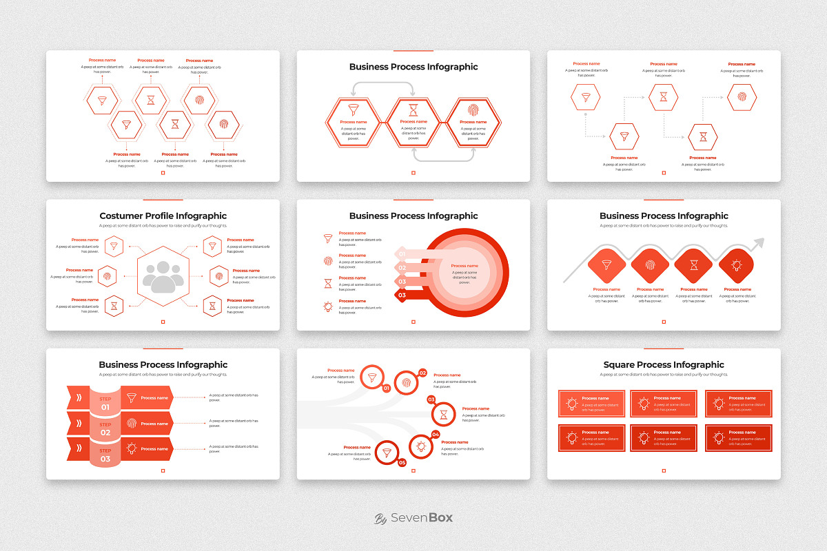 Square Keynote Infographics, a Presentation Template by ShapeSlide (Photo 10 of 17)