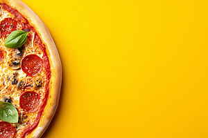 Fresh pepperoni pizza with mushrooms, a Food & Drink Photo by MistyDay