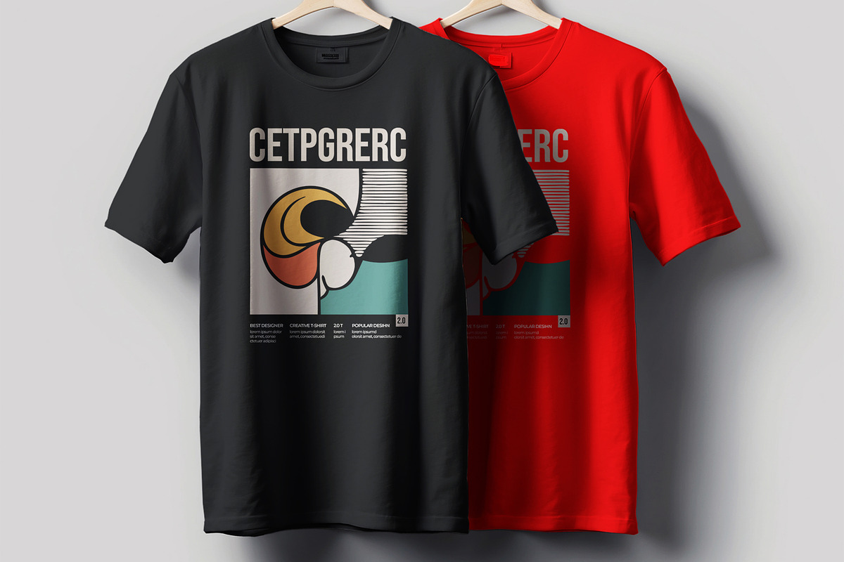 T Shirt Design Template preview 2