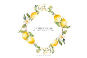 Watercolor Lemon Clipart Collection, a Graphic by Patishop Art (Thumbnail 5 of 10)