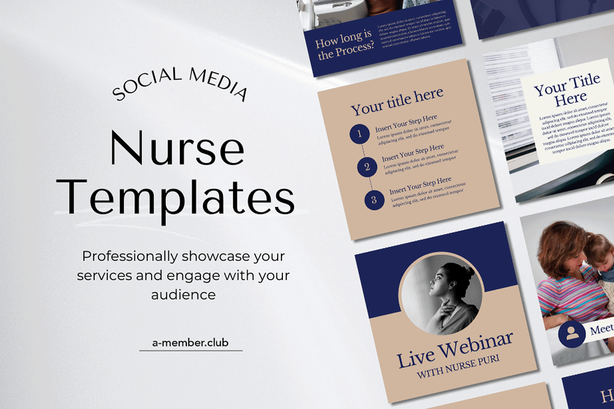 Nurse Social Media Templates, a Social Media Template by a-member.club (Photo 1 of 6)