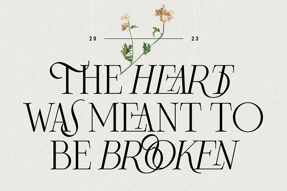 Frosty Garden - Elegant Retro Serif, a Serif Font by SilverStag Type Foundry (Photo 13 of 19)