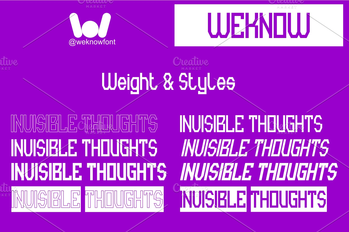 Invisible Thoughts font, a Font by weknow (Photo 7 of 8)